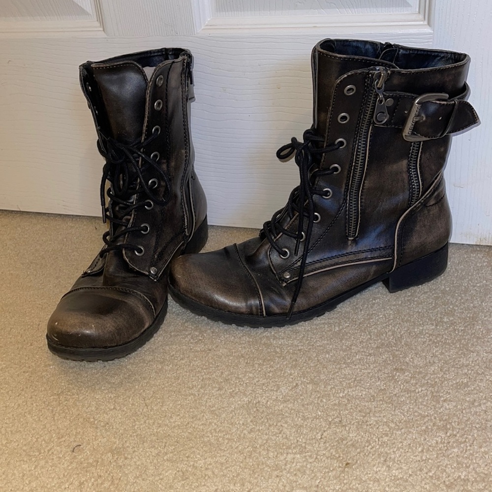 G by guess rustic combat boots